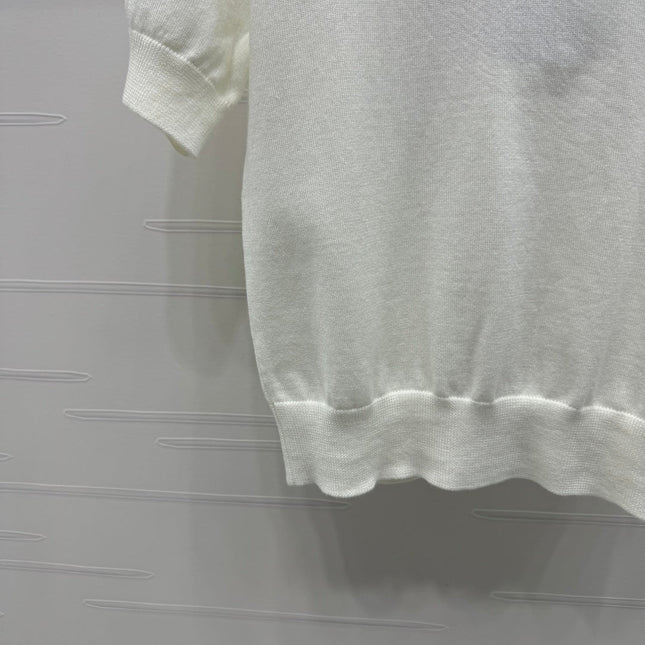 BURBERRY SHORT-SLEEVE KNITTED POLO SHIRT 274844