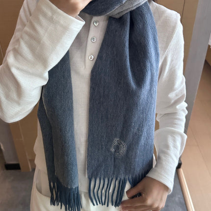 HERMES 25S SCARF 190 IN CASHMERE 854637