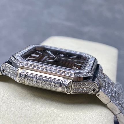 CUBITUS AUTOMATIC ALL STEEL ATTACHED DIAMOND BROWN DIAL