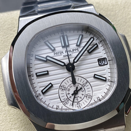 NAUTILUS ALL STEEL WHITE DIAL