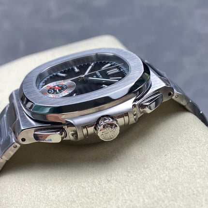 NAUTILUS ALL STEEL BLACK DIAL