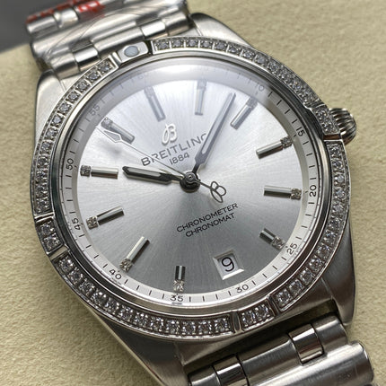 CHRONOMAT AUTOMATIC 36 BEZEL ATTACHED DIAMOND ALL STEEL