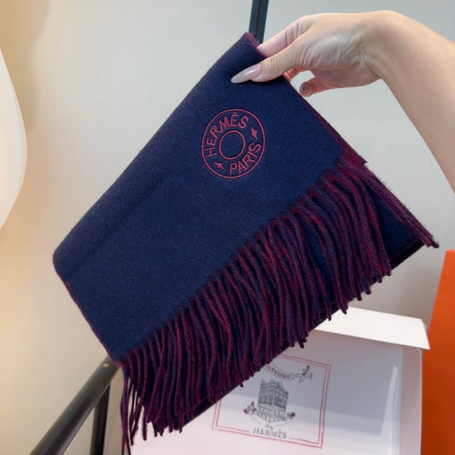 HERMES 25S SCARF 190 IN CASHMERE 854619