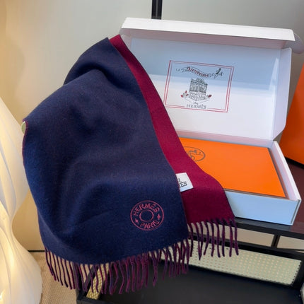 HERMES 25S SCARF 190 IN CASHMERE 854619