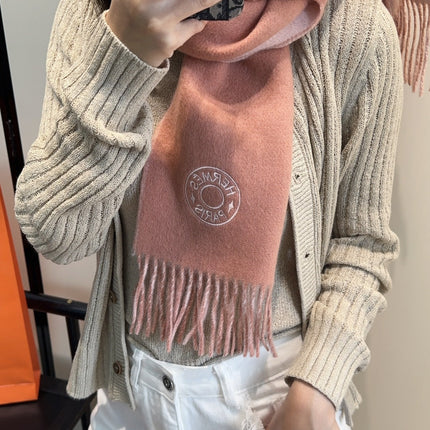 HERMES 25S SCARF 190 IN CASHMERE 854621