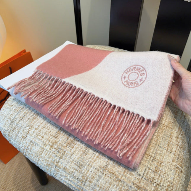 HERMES 25S SCARF 190 IN CASHMERE 989783