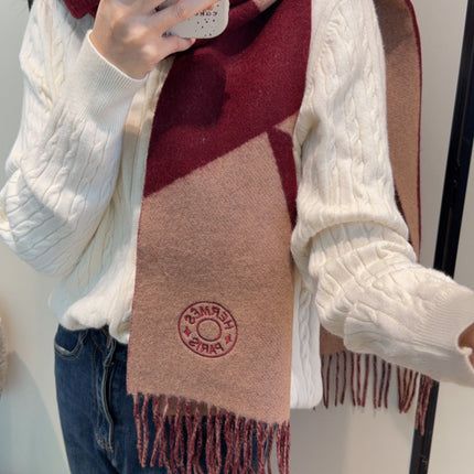 HERMES 25S SCARF 190 IN CASHMERE 989785