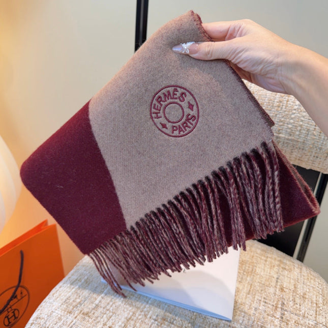 HERMES 25S SCARF 190 IN CASHMERE 989785