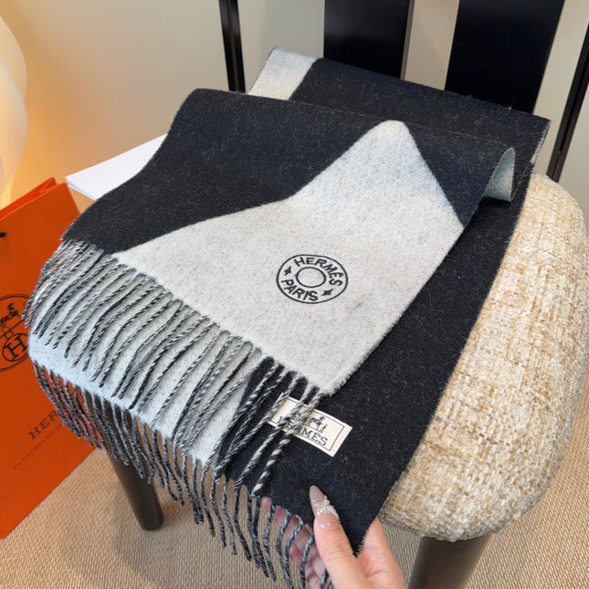 HERMES 25S SCARF 190 IN CASHMERE 989786