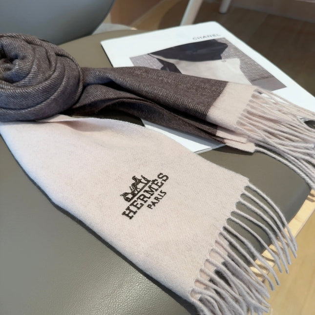 HERMES 25S SCARF 190 IN CASHMERE 991972