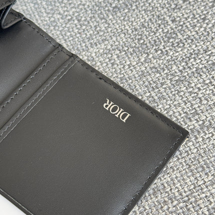 VERTICAL LONG WALLET 19 IN BLUE MONOGRAM OBLIQUE JACQUARD