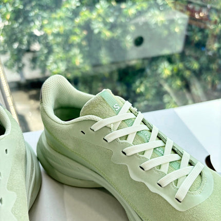 ALO 25S SALOMON SPECTUR SNEAKER IN LIGHT GREEN FABRIC
