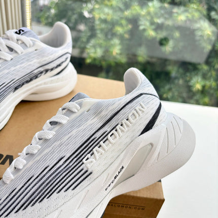 ALO 25S SALOMON SPECTUR SNEAKER IN BLACK AND WHITE MESH FABRIC