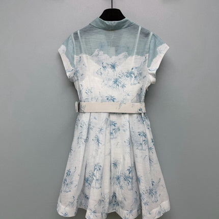 ZIMMERMANN 26S SLEEVELESS DRESS WITH BELT STYLE 30