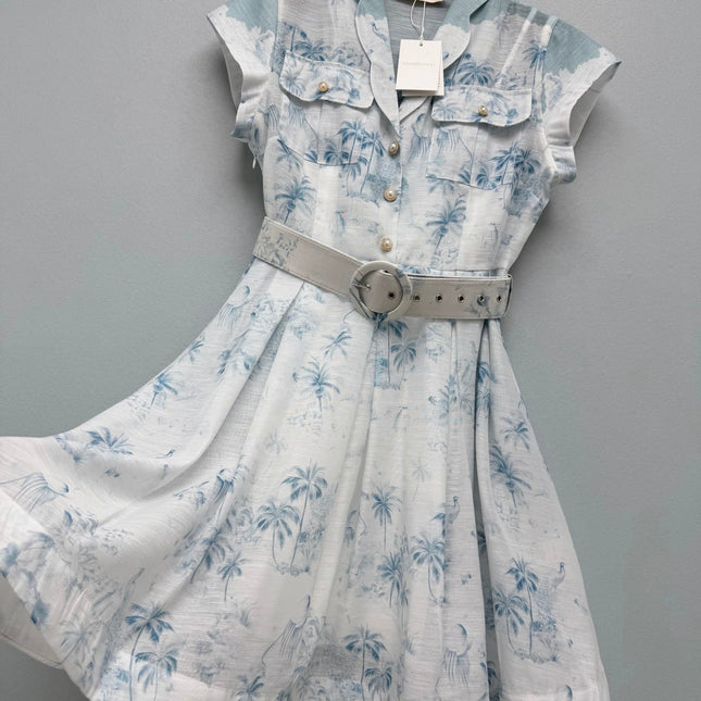 ZIMMERMANN 26S SLEEVELESS DRESS WITH BELT STYLE 30