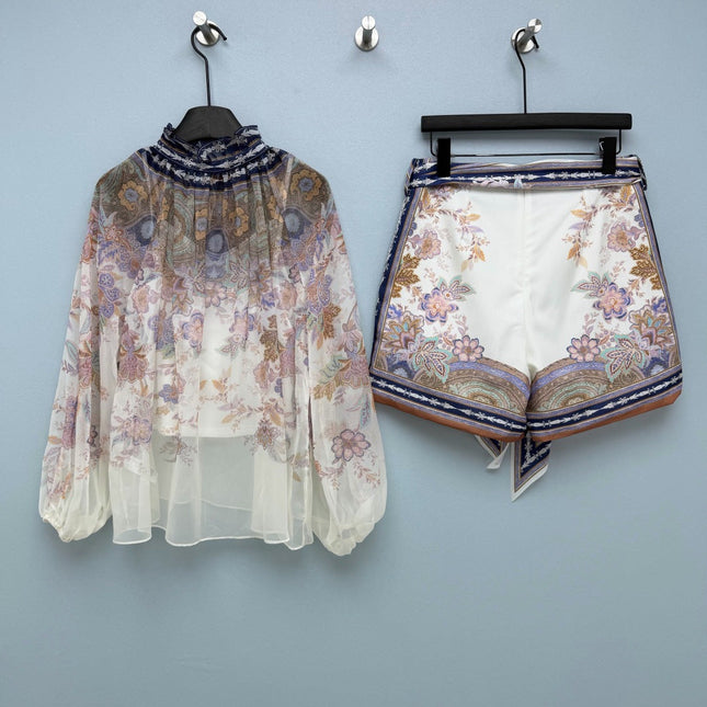 ZIMMERMANN 26S TOP AND SHORTS SET 315423