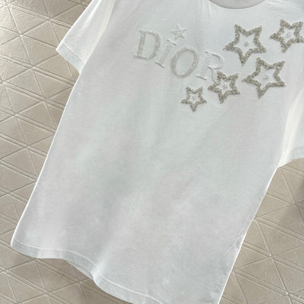 DIOR 25S ROUND-NECK SEQUIN T-SHIRT 731