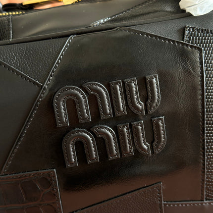 MIUMIU 26S HANDBAG 34 IN BLACK CALFSKIN