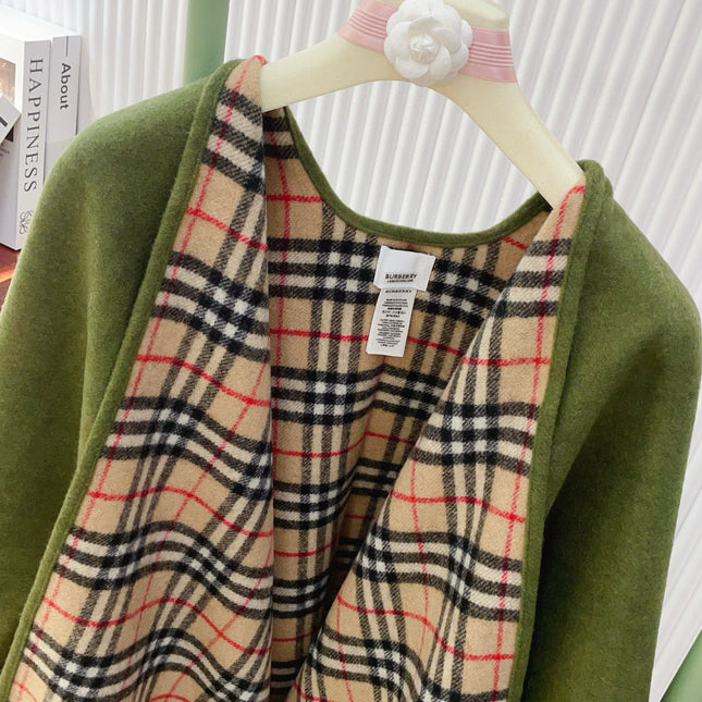 BURBERRY 25S DOUBLE-FACED CASHMERE COAT 208