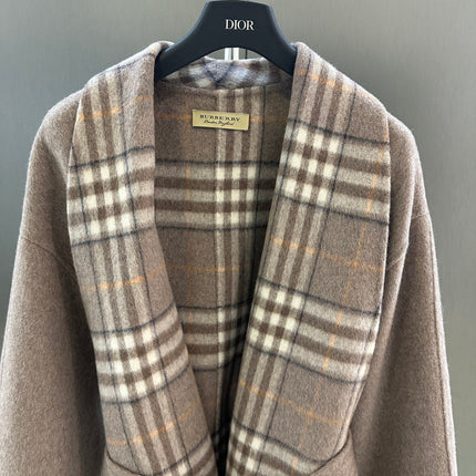 BURBERRY 25S PLAID WOOL COAT 133
