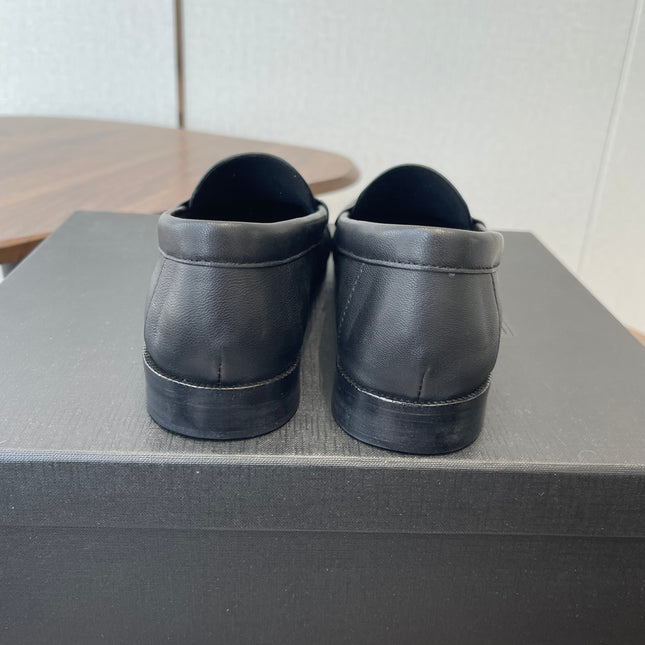 YSL 26S LOAFER IN BLACK CALFSKIN