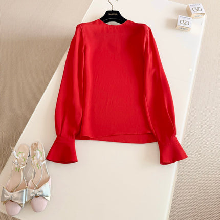 VALENTINO 26S LONG-SLEEVE SILK SHIRT 1229