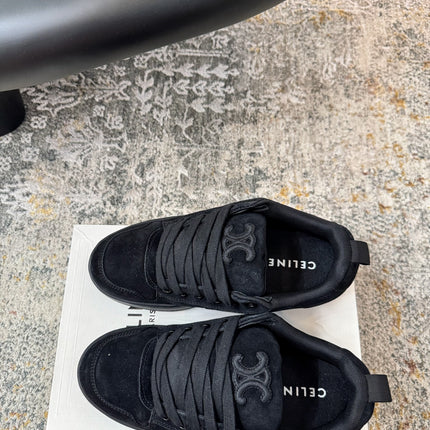 CELINE 26S SNEAKER IN BLACK SUEDE