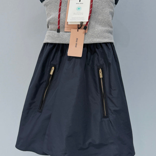 MIUMIU 26S SLEEVELESS HOODED DRESS 904