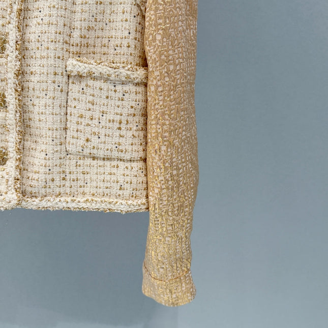 CHANEL 26S TWEED WOOL COAT 893