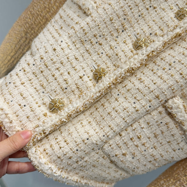 CHANEL 26S TWEED WOOL COAT 893