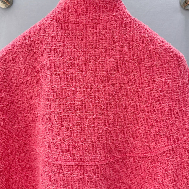 CHANEL 26S SHORT-SLEEVE STAND COLLAR JACKET 889