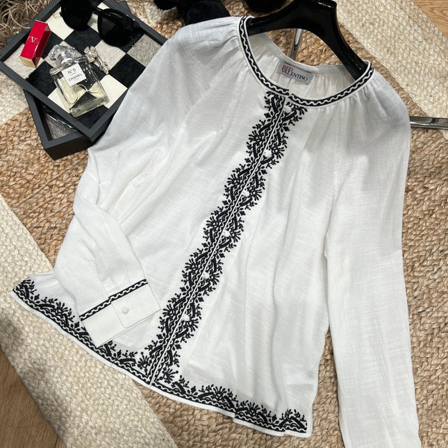 VALENTINO 26S EMBROIDERED SHIRT STYLE 95