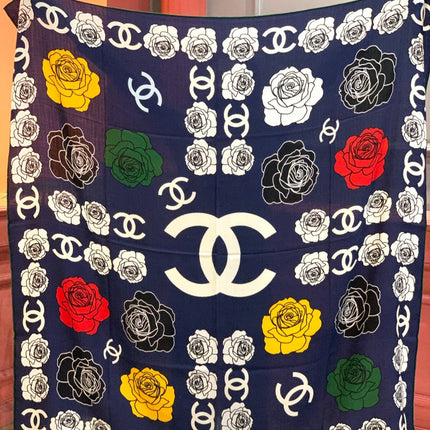CHANEL 25S SCARF 140 CM IN CASHMERE AND SILK 943338