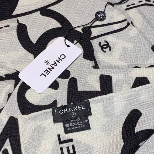 CHANEL 25S SCARF 135 IN CASHMERE 991695