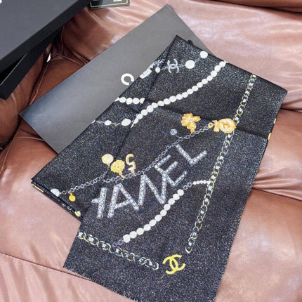 CHANEL 25S SCARF 200 IN CASHMERE 991713