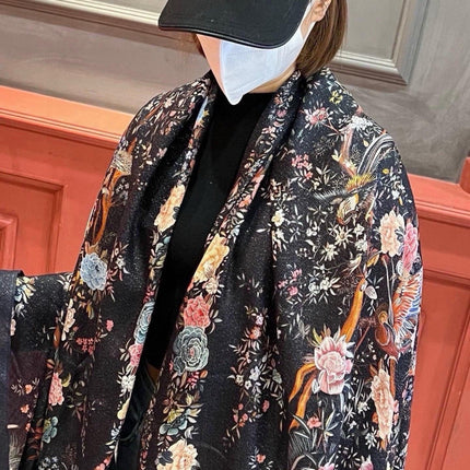 DIOR 26S SCARF 110CM IN WOOL & CASHMERE 300233