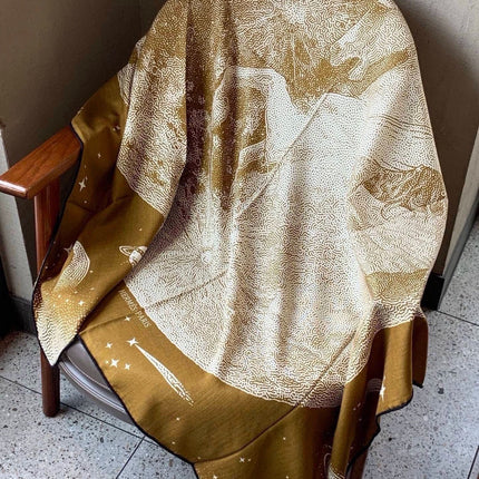 HERMES 26S SCARF 140 IN CASHMERE AND SILK 304679