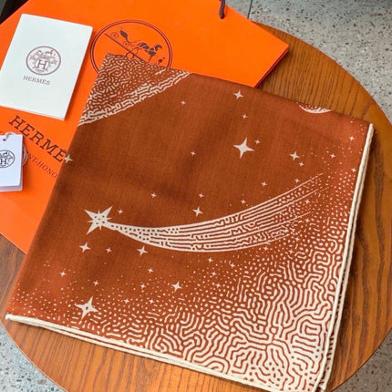HERMES 26S SCARF 140 IN CASHMERE AND SILK 304680