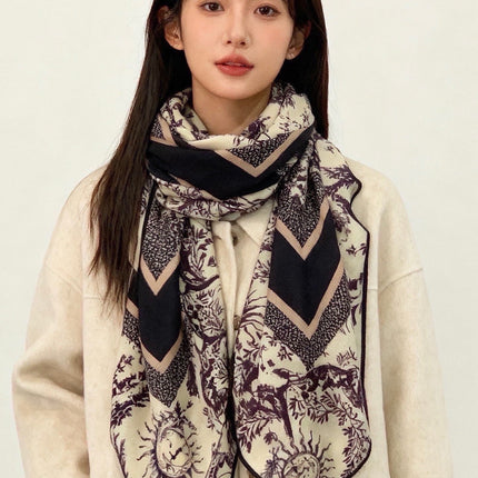 DIOR 26S SCARF 135CM IN CASHMERE SILK 304709