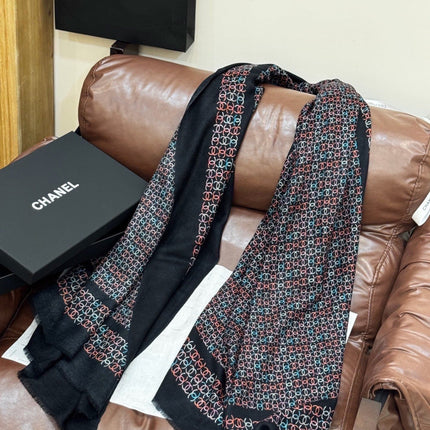 CHANEL 26S SCARF 200 IN CASHMERE AND SILK 306090
