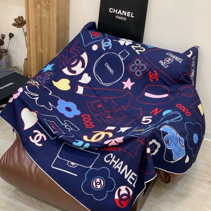 CHANEL 26S SCARF 135 IN CASHMERE AND SILK 309914