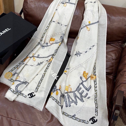 CHANEL 26S SCARF 200 IN SILK 313205