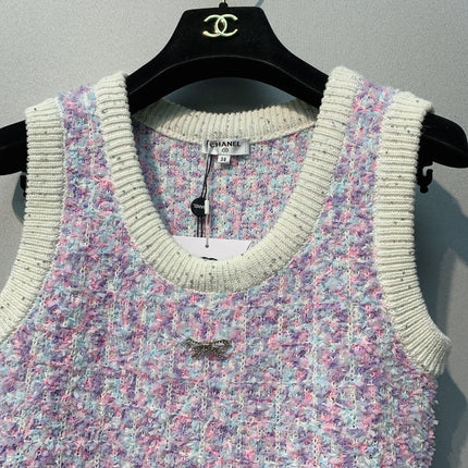 CHANEL 26S SLEEVELESS CREW NECK DRESS 825