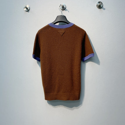 PRADA 26S SHORT SLEEVED KNIT T-SHIRT 724