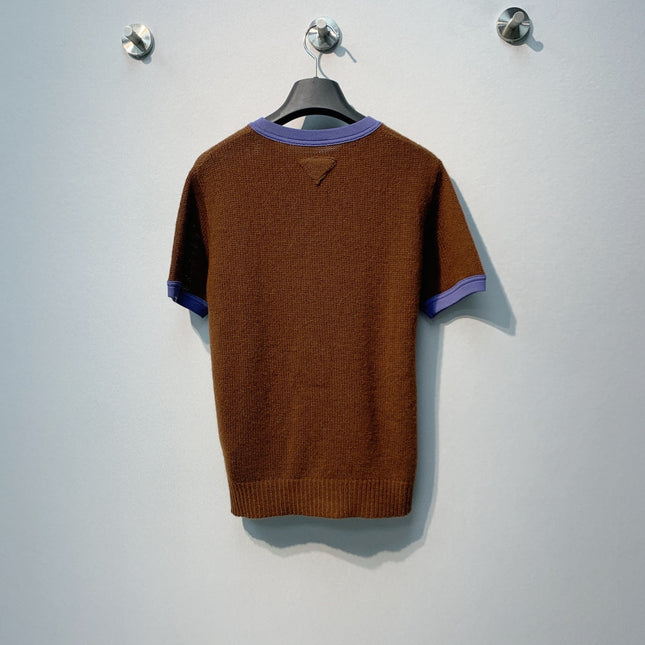 PRADA 26S SHORT SLEEVED KNIT T-SHIRT 724