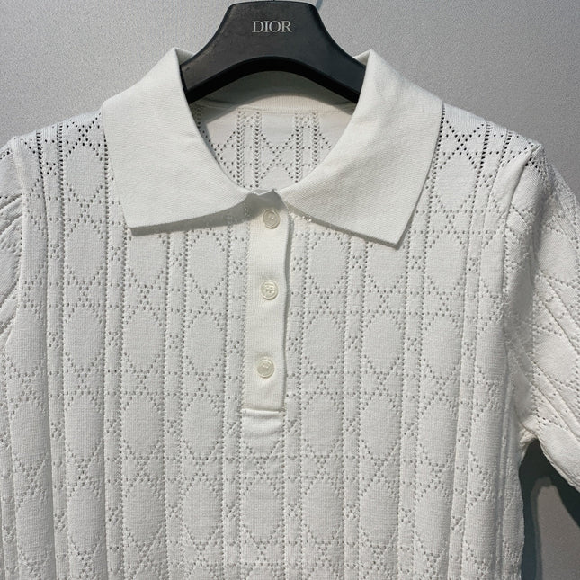 DIOR 26S SHORT-SLEEVE POLO SWEATER 1213