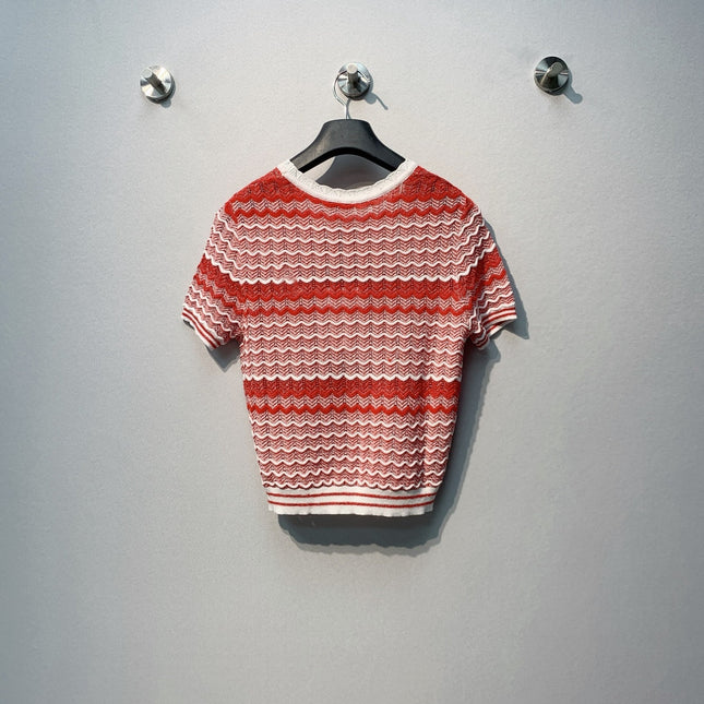 CHANEL 26S SHORT-SLEEVE KNIT TOP STYLE 1108