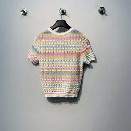 CHANEL 26S SHORT-SLEEVE KNIT TOP STYLE 1107