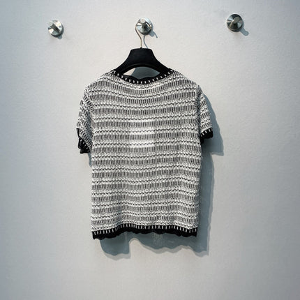 CHANEL 26S SHORT-SLEEVE KNIT TOP STYLE 1079