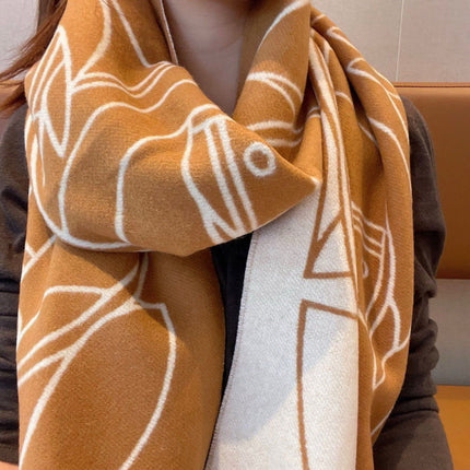 HERMES 25S SCARF 195 IN CASHMERE 989851